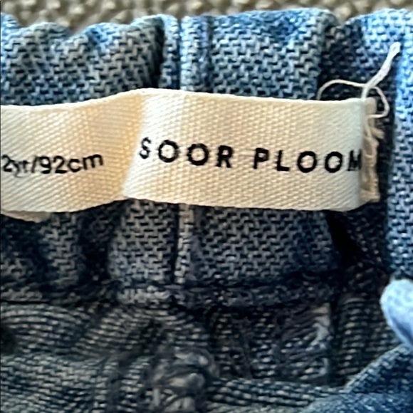 Soor Ploom Blue Jean Shorts. 2Y - Picture 3 of 4